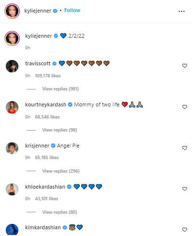 Kylie Jenner welcomes second child: Kardashian-Jenner clan showers love