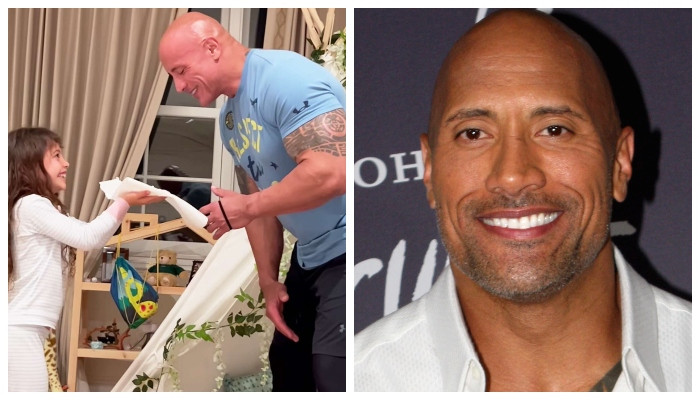 Tonton putri-putri Dwayne Johnson mengerjainya dalam video yang menggemaskan