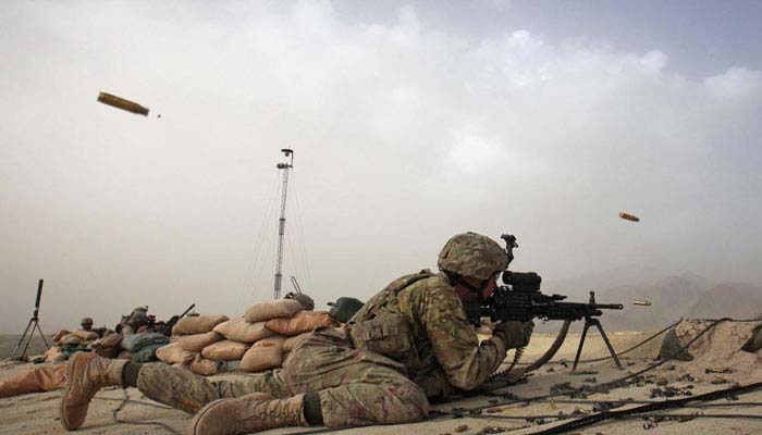 A soldier can be seen targeting enemies. — AFP/File