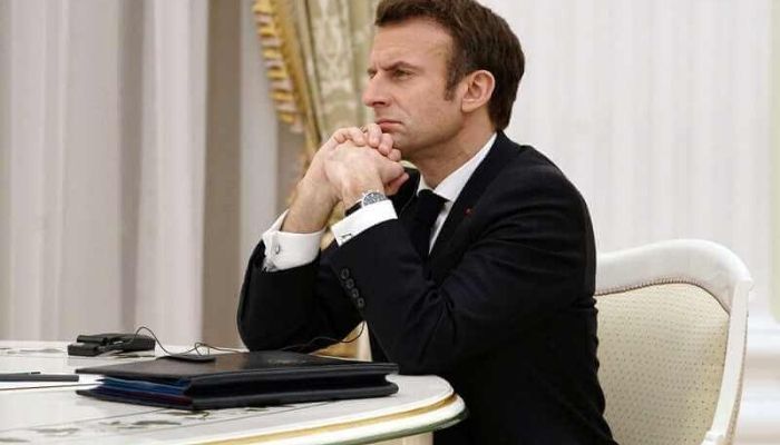French President Emmanuel Macron in Moscow to mediate amid Ukraine-Russia crisis. Photo: AFP