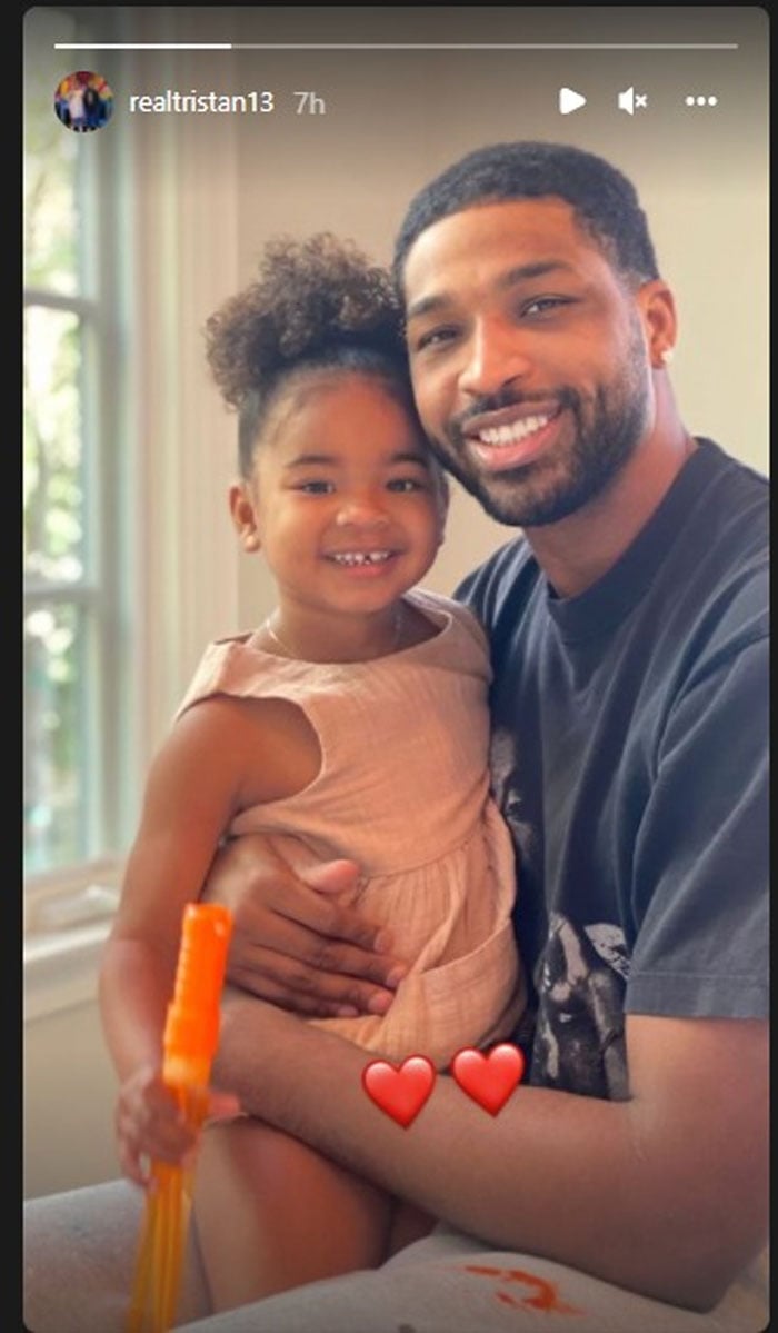 Khloe Kardashian’s ex Tristan Thompson shares first photo with daughter after cheating scandal
