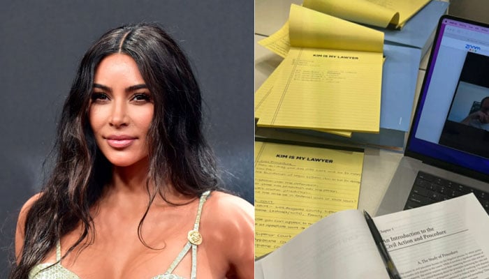Kim Kardashian flaunts namesake notepads as she begins law studies: See Photo