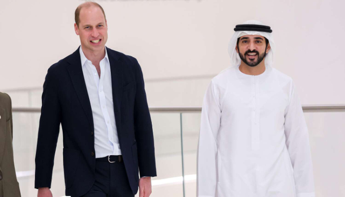 Prince William, second in line to the British throne, on Thursday visited the United Arab Emirates for the first time
