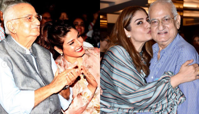 Raveena Tandon shares news of father Ravi Tandon’s death in heartfelt note