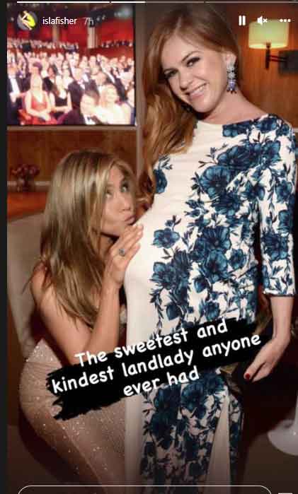 Isla Fisher calls Jennifer Aniston sweetest and kindest landlady