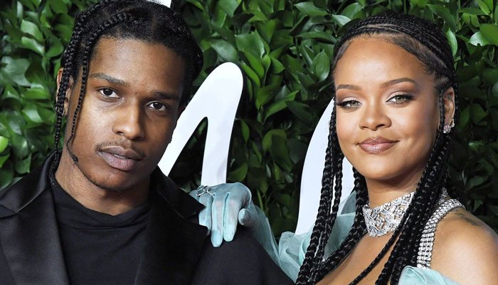 Rihanna stuns in vibrant red robe as she poses with A$AP Rocky : See Pictures