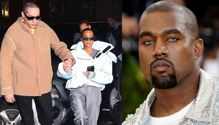 Kim Kardashian and Pete Davidson close lips to tease Kanye West as their romantic drama continues