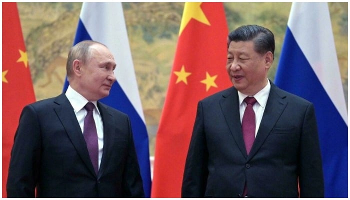 Russian President Vladimir Putin (left) and Chinese President Xi Jinping (right). Photo: AFP