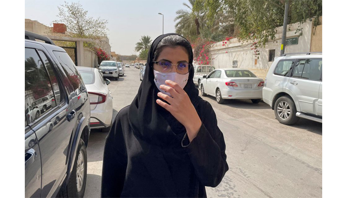Saudi activist Loujain al-Hathloul makes her way to appear at a special criminal court for an appeals hearing, in Riyadh, Saudi Arabia on March 10, 2021. — Reuters/File