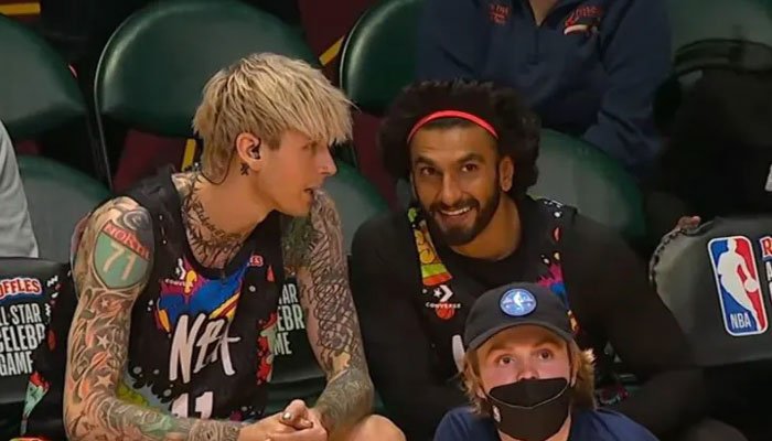 Ranveer Singh joins Machine Gun Kelly and others for NBA All-Star: Watch