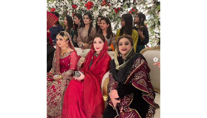Maryam Nawaz attends PML-N MPA Sania Ashiq's wedding in Lahore - Vimarsana News