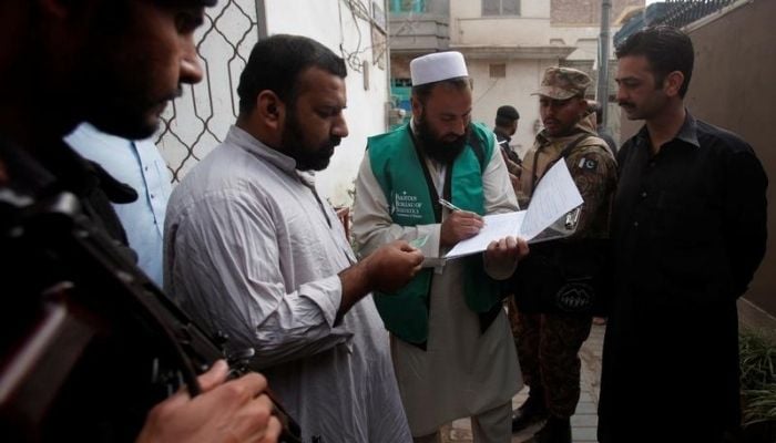 Pakistans first-ever digitised population census would be completed in a 30-day period in August 2022. Photo: Reuters