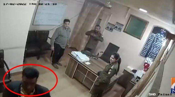 Video: Lahore SHO, cop suspended for celebrating a birthday at police station