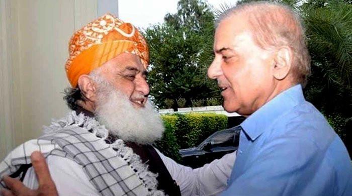 PDM chief Fazl visits Shehbaz Sharif at his residence