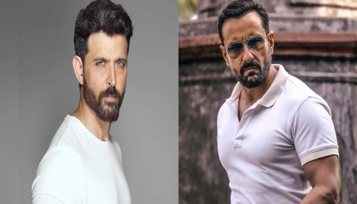 ‘Vikram Vedha:’ Hrithik Roshan unveils first look of Saif Ali Khan as Vikram, see pic