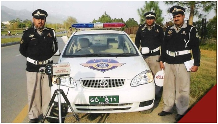 Islamabad Traffic Police officials. Photo: Geo.tv/ file