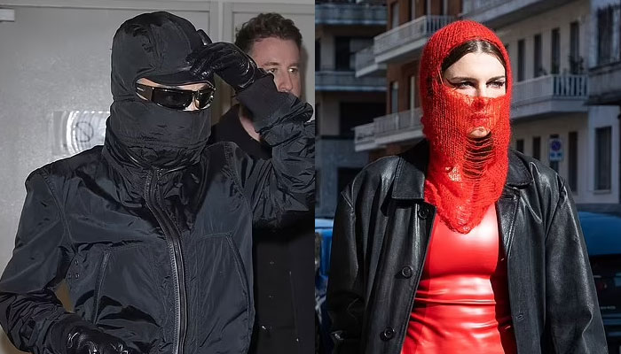 Kim Kardashain faces-off Julia Fox during MFW in Kanye West-inspired outfits