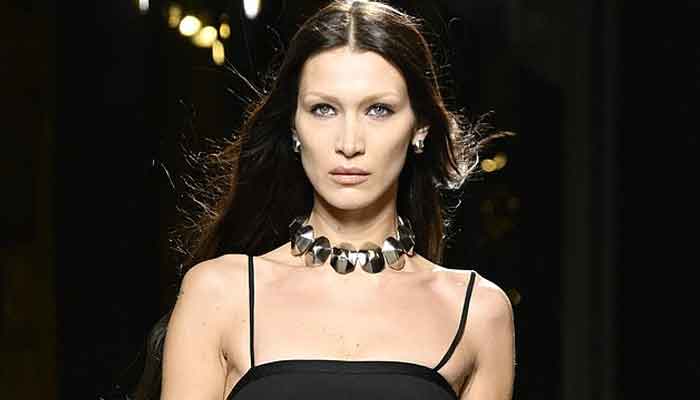 Bella Hadid sets the runway on fire at Milan Fashion Week.