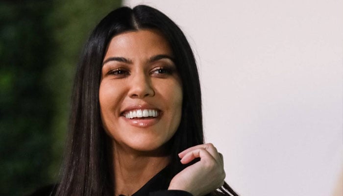 Kourtney Kardashian reacts to hilarious mock wedding skit