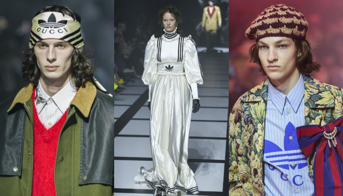 Gucci debuts distinctive collab with adidas on Milan Fashion Week runway