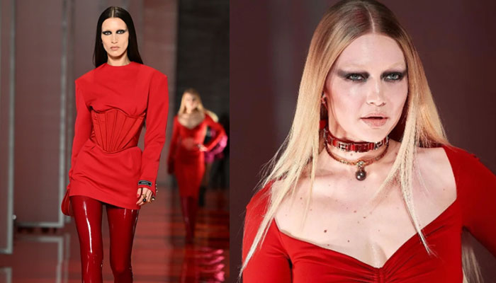 Gigi Hadid and Bella Hadid walk for Versace’s Fall 2022 collection