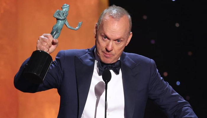 Michael Keaton got emotional as he dedicated his SAG Award to his late nephew