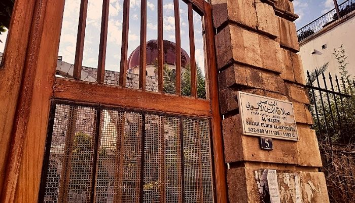 The tomb of Muslim ruler and conqueror Salahuddin Ayyubi