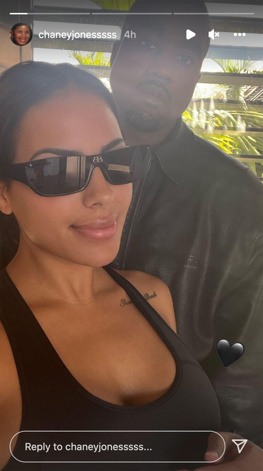 Kim Kardashian lookalike Chaney Jones shares love-filled picture with rumoured boyfriend Kanye West