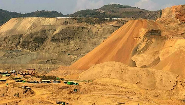 A general view shows the aftermath of the landslide at a jade mine near Hpakant in Kachin state. — AFP