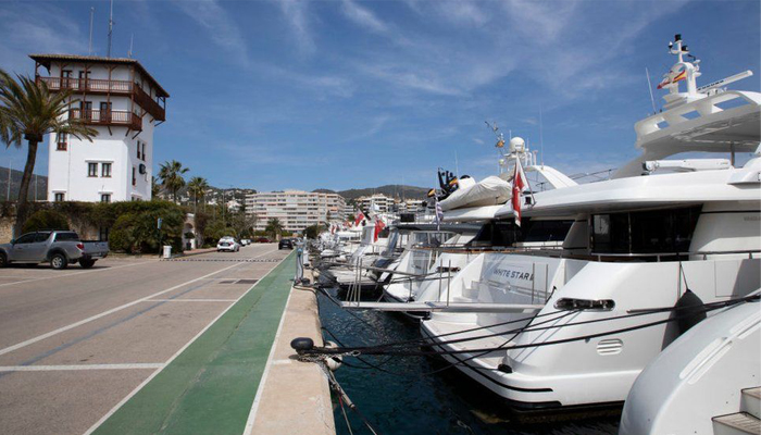 The yacht (not pictured) was docked in Majorca when the mechanic opened valves in its engine room. — AFP