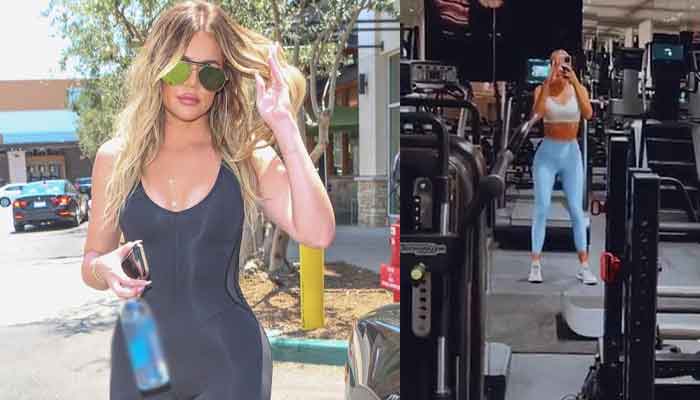 Khloe Kardashian puts her gym-honed body on display after hecklers target her ex Tristan Thompson