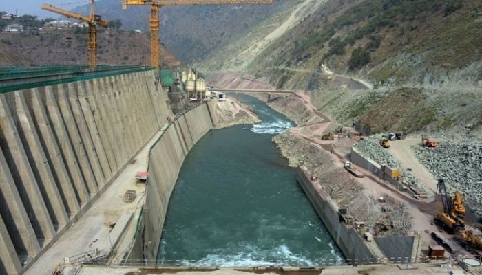 General view of the Neelum-Jhelum Hydropower Project in Nosari, in Kashmir’s Neelum Valley. Photo: AFP