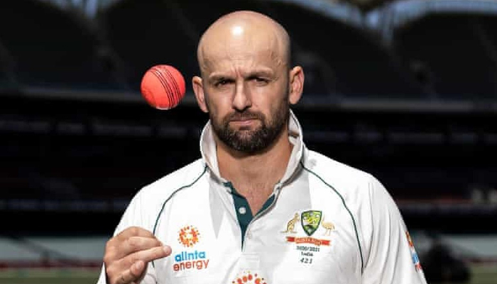 Australia spinner Nathan Lyon. Source: Twitter