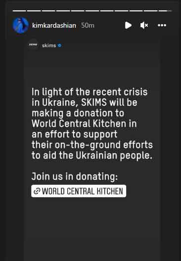 Kim Kardashian to help people of Ukraine