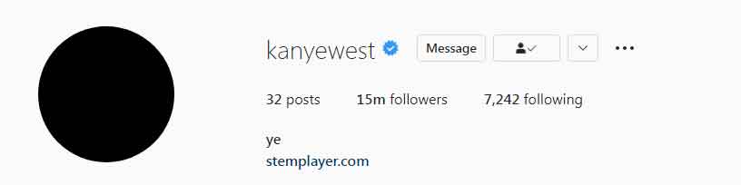 Kanye West hits 15 million followers on Instagram