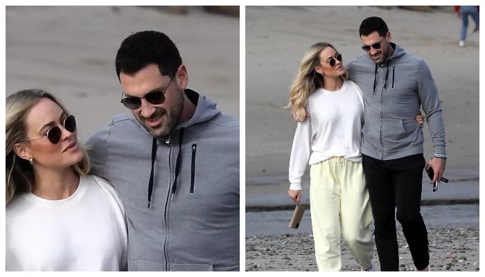 Maksim Chmerkovskiy enjoys beach walk with wife Peta Murgatroyd after escape from Ukraine