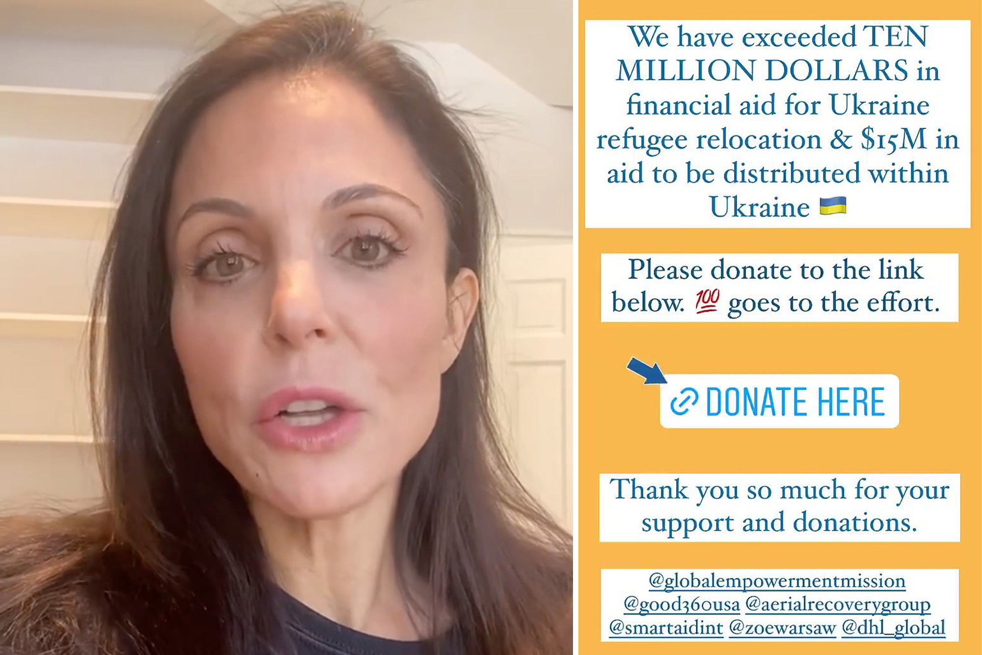 US reality star raises whopping $25 million for Ukraine relief effort