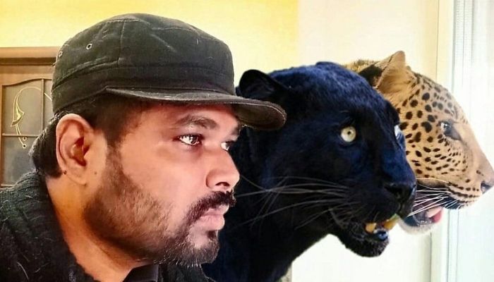 Girikumar Patil, an Indian doctor bought the two cats from the Kyiv zoo approximately two years ago. — The BBC