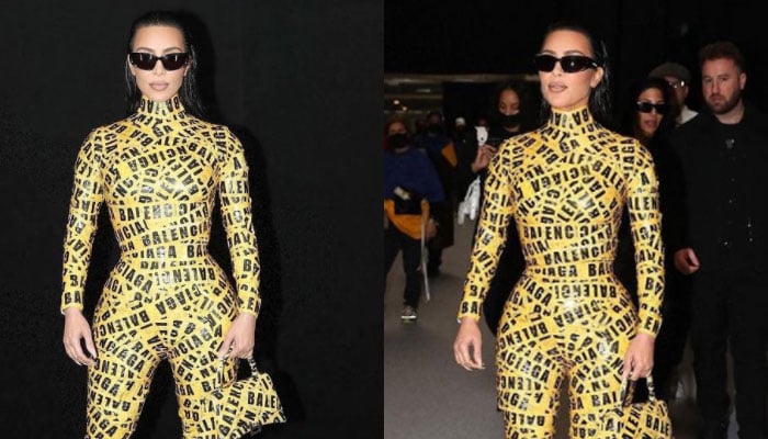 Kim Kardashian unveils BTS of getting wrapped up in shipping tape: see pics