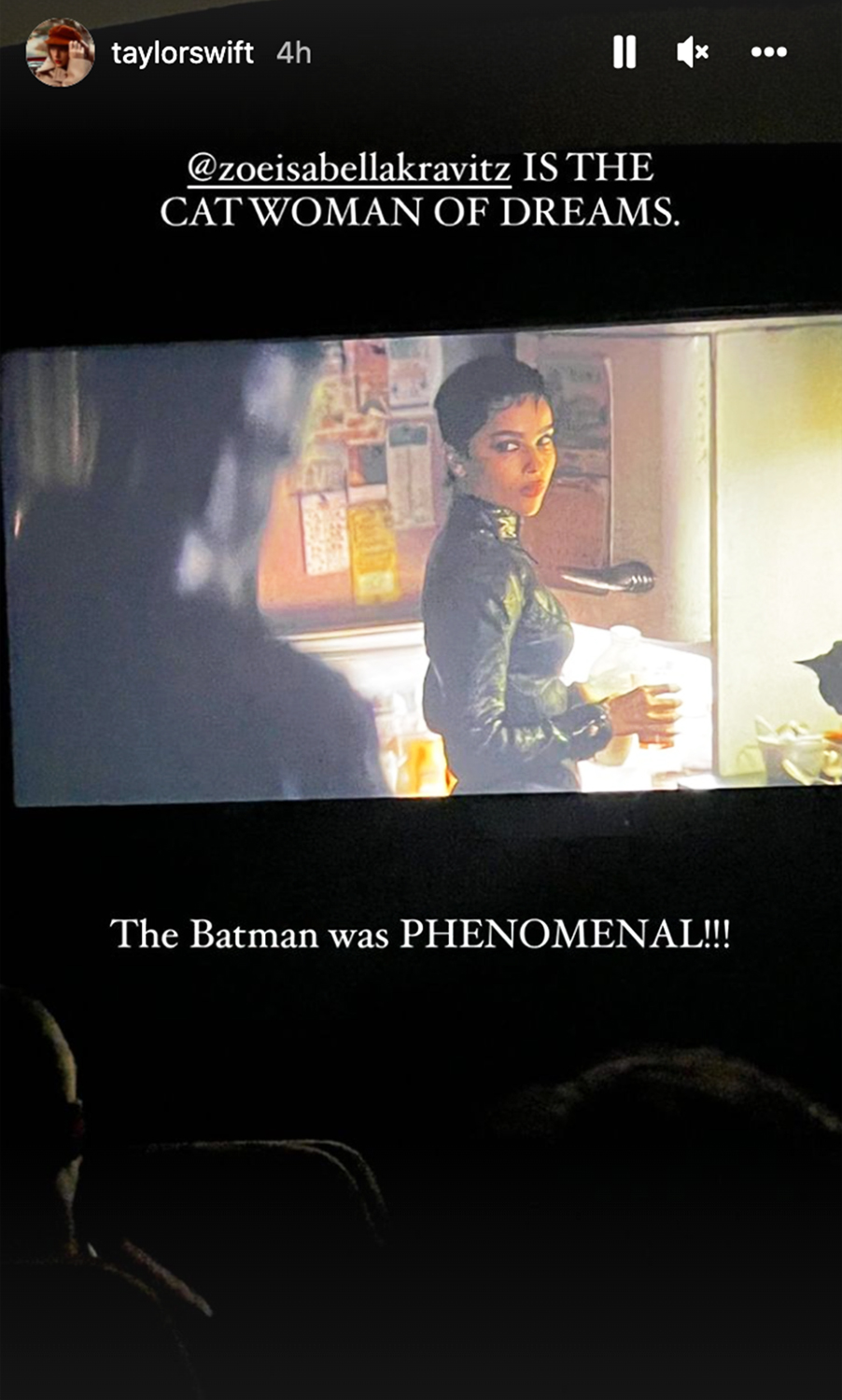 Zoë Kravitz leaves Taylor Swift spellbound with her performance in The Batman