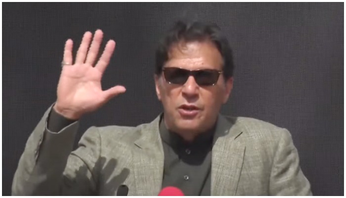 Prime Minister Imran Khan addressing a ceremony at Rawalpindis Fatima Jinnah University to celebrate International Womens Day, on March 8, 2022. — YouTube