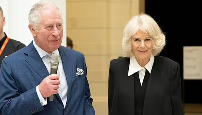 Prince Charles and Camilla attend exhibition marking the Queens Platinum Jubilee