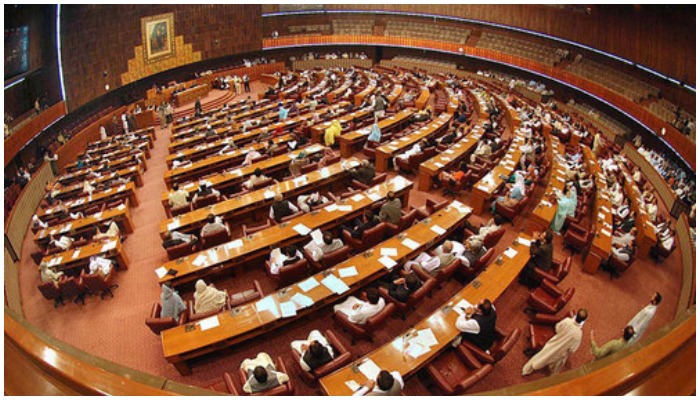 A view of the National Assembly of Pakistan. Photo: AFP/ file