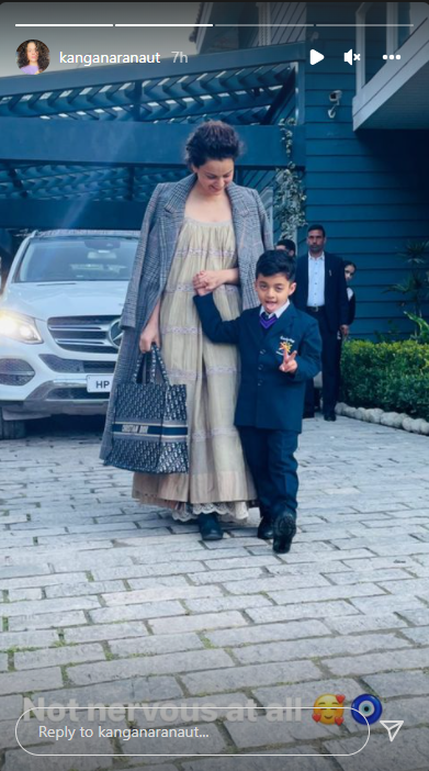Kangana Ranaut gets emotional on nephew’s first day at school, ‘All the best mere bache’