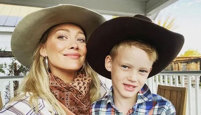 Hilary Duff grooves at Justin Biebers concert with son Luca