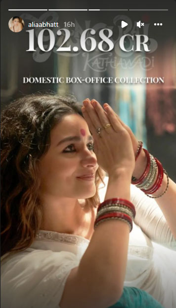 Gangubai Kathiawadi crosses 100 crore mark, Alia Bhatt celebrates with burger & fries