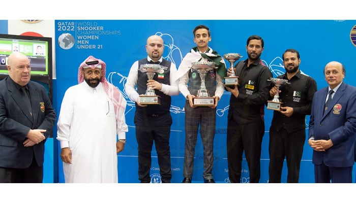 Pakistans Ahsan Ramzan won the IBSF World Snooker Championship title. — IBSF