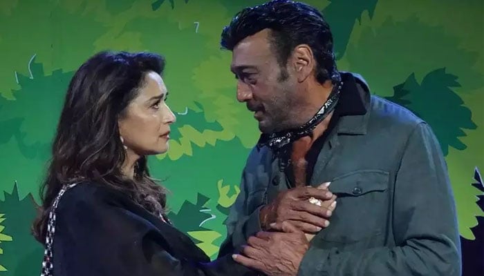 Madhuri Dixit shakes a leg with Jackie Shroff for ‘The Fame Game’ series after three decades