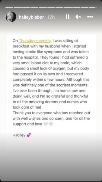 Hailey Bieber hails doctors who saved her from a small lack of oxygen