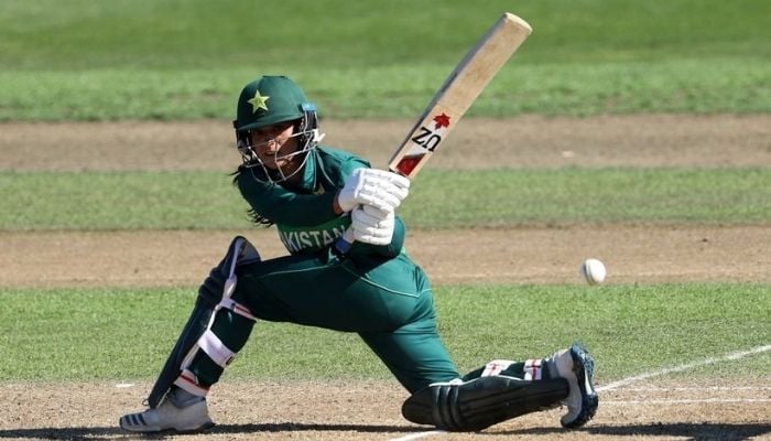 Pakistans right-handed batter Sidra Ameen. Photo: PCB